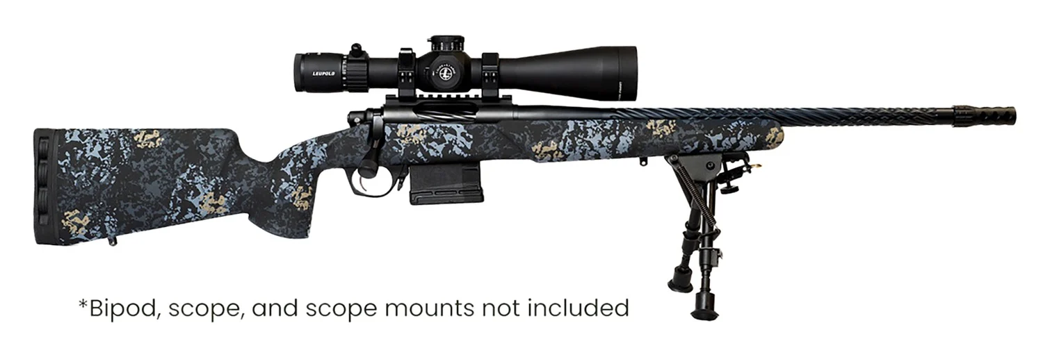 Horizon Firearms HRF-VNP-300W-22R-P Vandal Prime 300 Win 22" Black Spiral Fluted Threaded Barrel, Black Receiver w/Picatinny Rail, Textured Iota EKO Carbon Fiber Stock