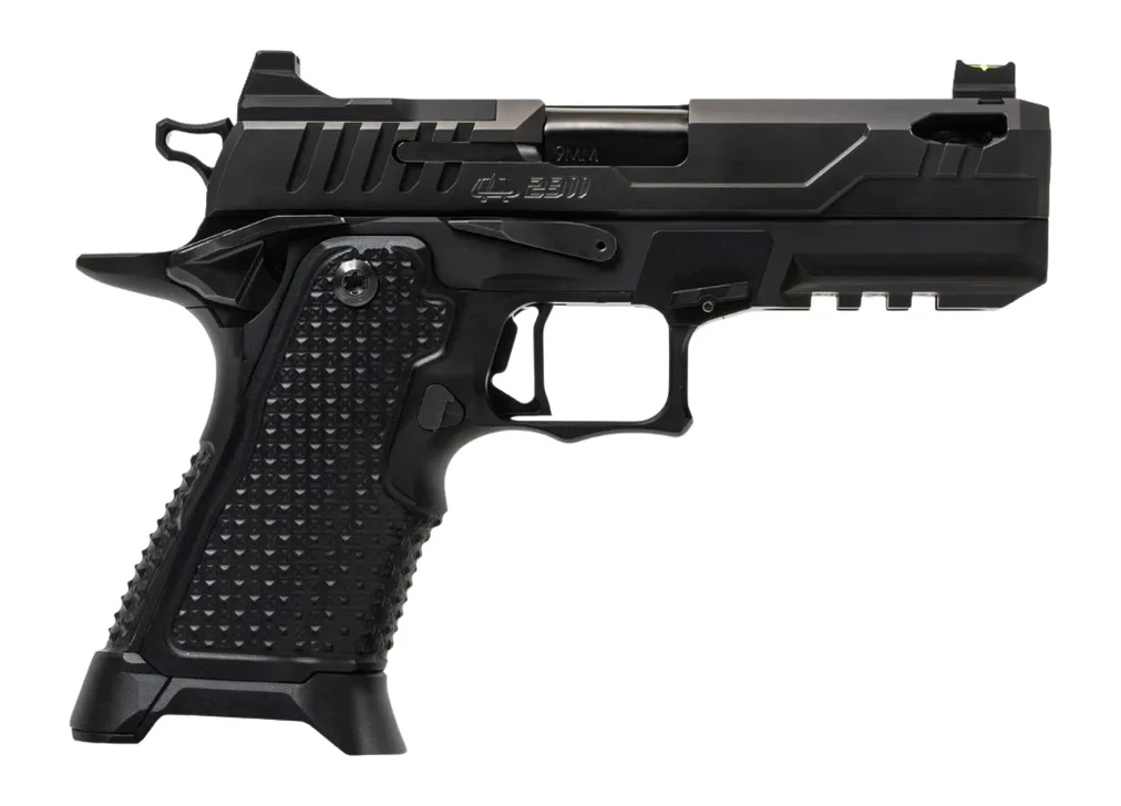 Oa Defense 2311 Pro Elite Compact Frame 9mm Luger 21+1 4.25" DLC Black Steel Optic Ready/Serrated Slide, Black Aluminum Frame w/Picatinny Rail, Black Aluminum Grip, Ambidextrous