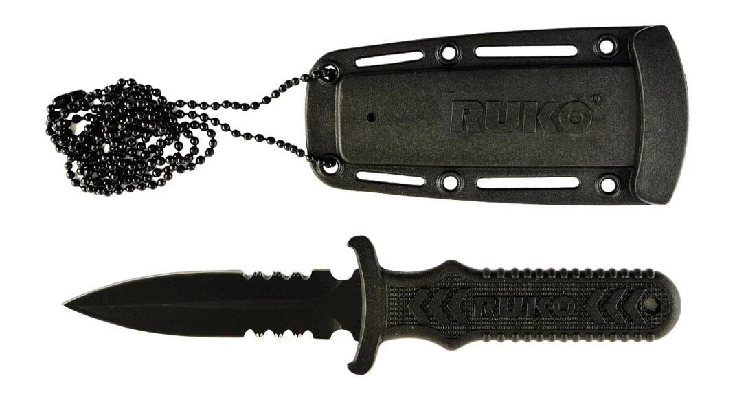 RUKO RUK0097 440A TIN 3"NECK/BOOT KNIFE