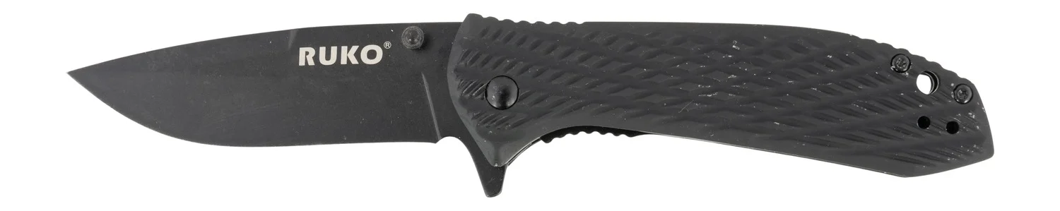 RUKO RUK0179BBK 440C 3-1/4"BLK HANDLE FOLDING