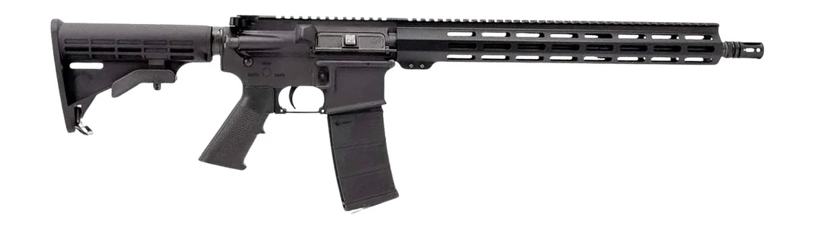 Andro Corp Industries 55616BB ACI-15 Bravo 5.56 NATO 30+1 16" Black Nitride Threaded Barrel, Black Anodized Aluminum Receiver w/Picatinny Rail, M-LOK Handguard, M4 Black Polymer Stock, A2 Grip, Ambide