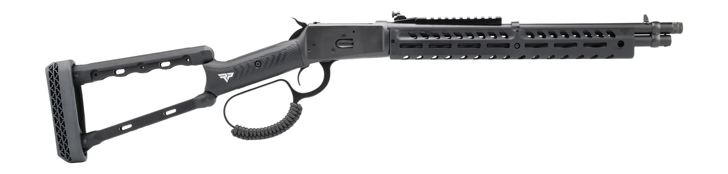 Rossi 920441613-TBRP R92 44 Mag 8+1 16.50" Black Cerakote Alloy Steel Threaded Barrel & Drilled & Tapped Receiver, Black Fixed Wood Stock