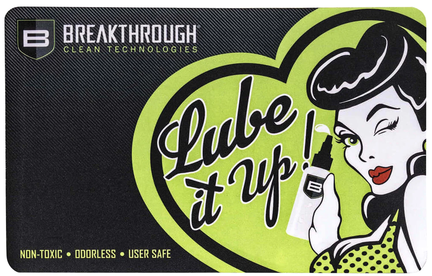 Breakthrough Clean BTRGMP Pistol Cleaning Mat Neoprene/Polyester 17" Long Breakthrough Cleaning Products Illustration