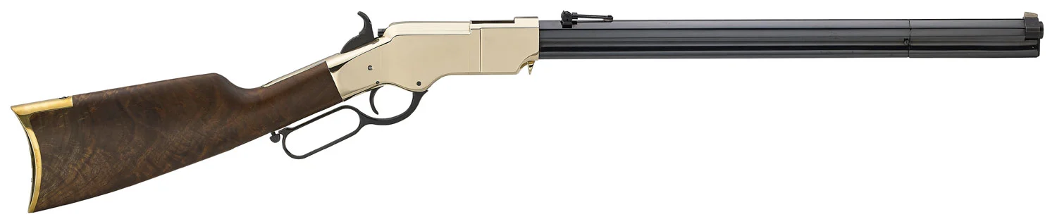 Henry H011R Original Rare Carbine Full Size 44-40 Win 10+1 20.50" Blued Octagon Barrel, Brass Polished Brass Receiver, Fancy American Walnut Wood Stock Right Hand