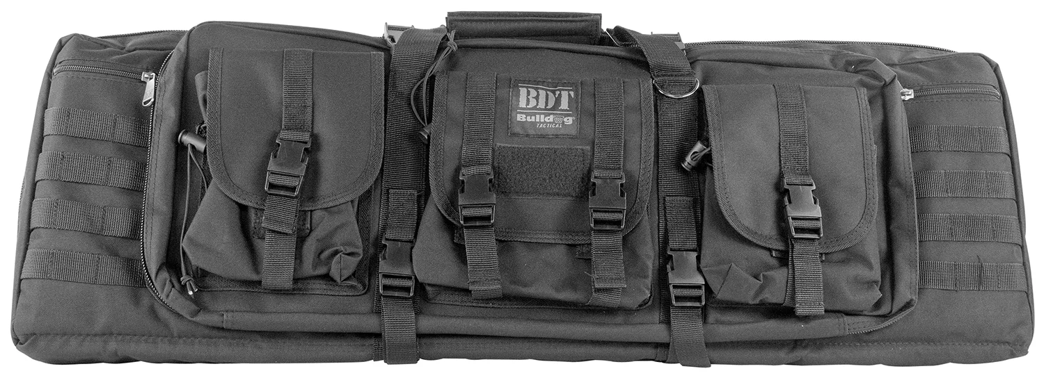 Bulldog BDT6037B BDT Tactical Double Black Nylon 2 Rifles