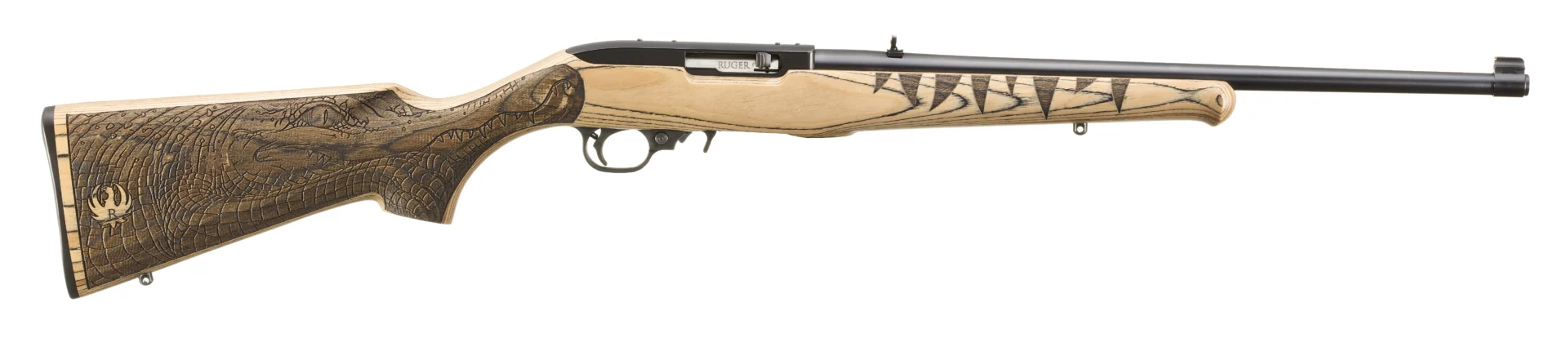 RUGER 10/22 GATOR 22LR BL/WD 18.5 #