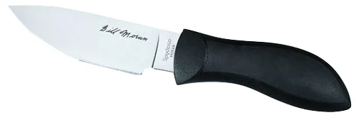 Spyderco FB02P Moran 3.88" Fixed Drop Point Plain Satin VG-10 SS Blade/Black FRN Handle Includes Sheath w/G-Clip