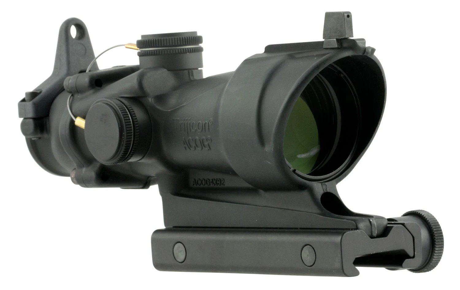 Trijicon 100091 ACOG Black Hardcoat Anodized 4x32mm Illuminated Amber Crosshair 223 Reticle