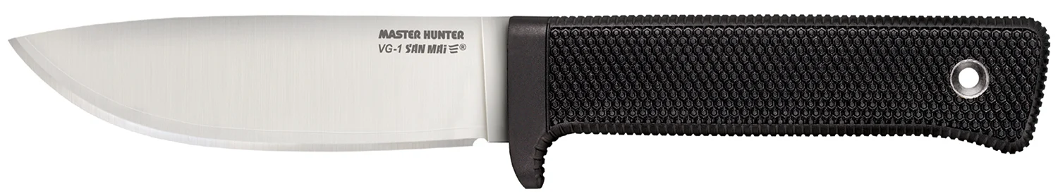 Cold Steel 36JSK Master Hunter 4.50" Fixed Plain Drop Point VG-1 San Mai III Blade/Black Kray-Ex Handle