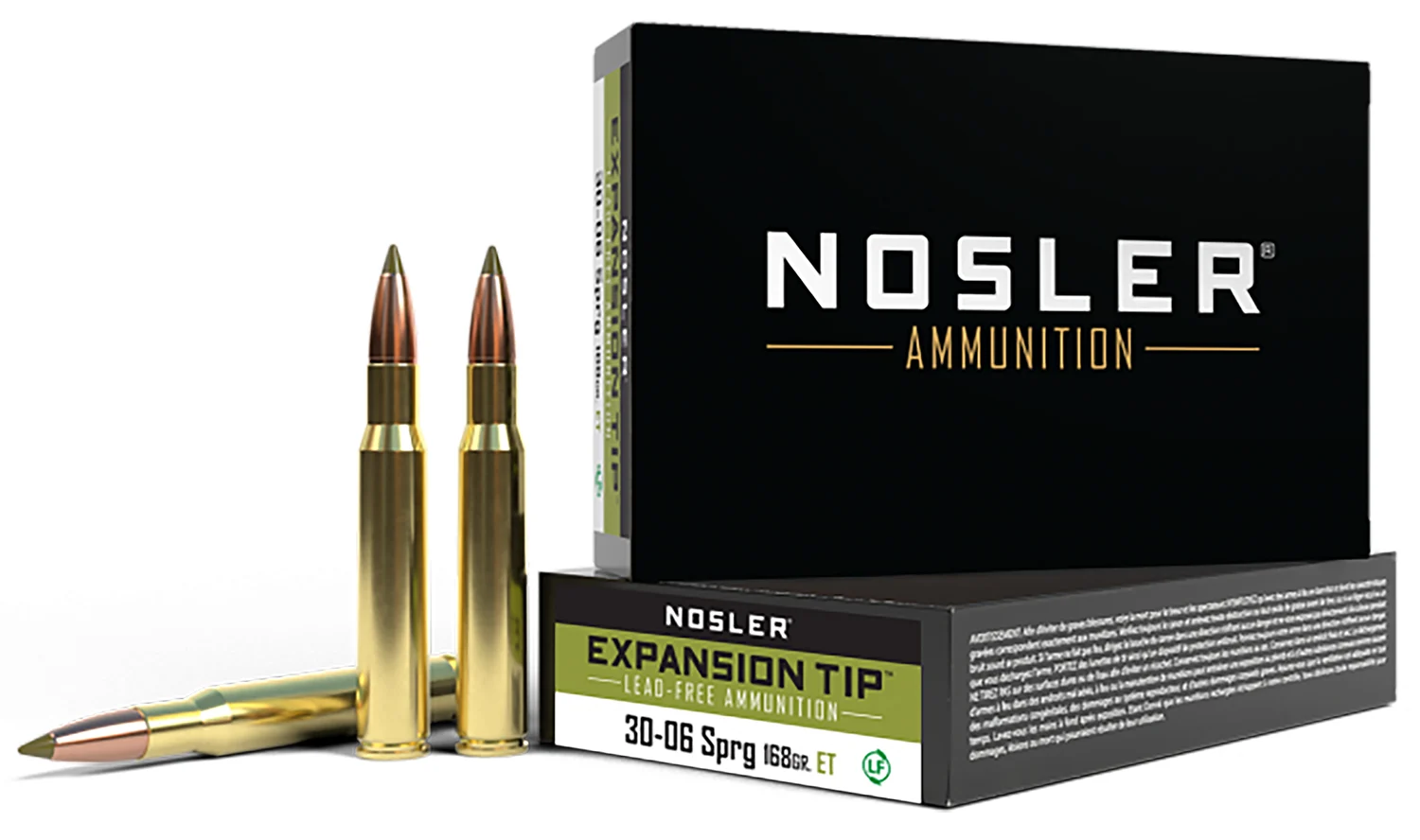 Nosler 40036 E-Tip 30-06Springfield 168gr E Tip Lead Free 20 Per Box/10 Case