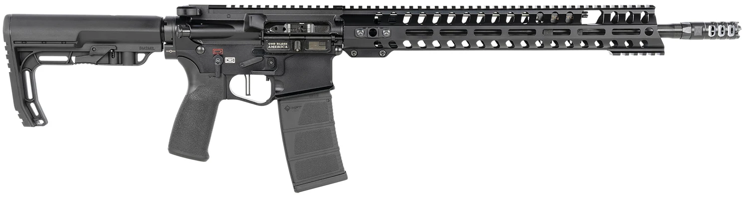 Patriot Ordnance Factory 00856 Renegade + 5.56x45mm NATO 16.50" 30+1 Black Hard Coat Anodized Black Nitride 6 Position MFT Stock Black Polymer Grip