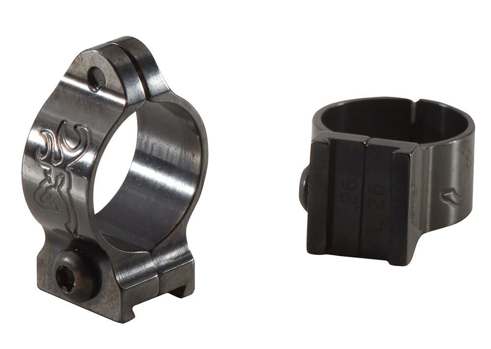 Browning 12345 Scope Rings Matte Black Browning A-Bolt/BAR/BLR/X-Bolt 1" High