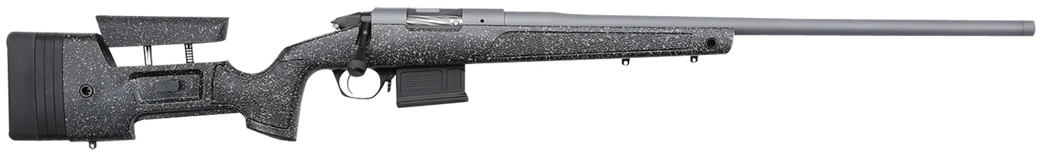 Bergara Rifles BPR2065MC Premier HMR Pro 6.5 Creedmoor 5+1 24" Threaded Barrel, Tactical Gray Cerakote, Black with Gray Fleck Stock