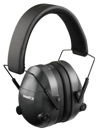 Champion Targets 40974 Electronic Muffs 25 dB Over the Head Black