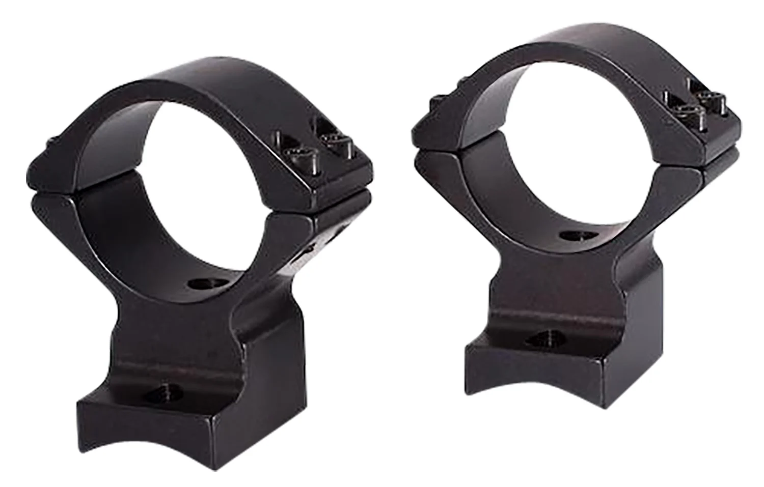 Talley 74X725 Scope Mount/Ring Combo Extended Black Anodized 30mm Tube Savage Round Receiver with AccuTrigger (110 Series/A17/A22) Medium Rings