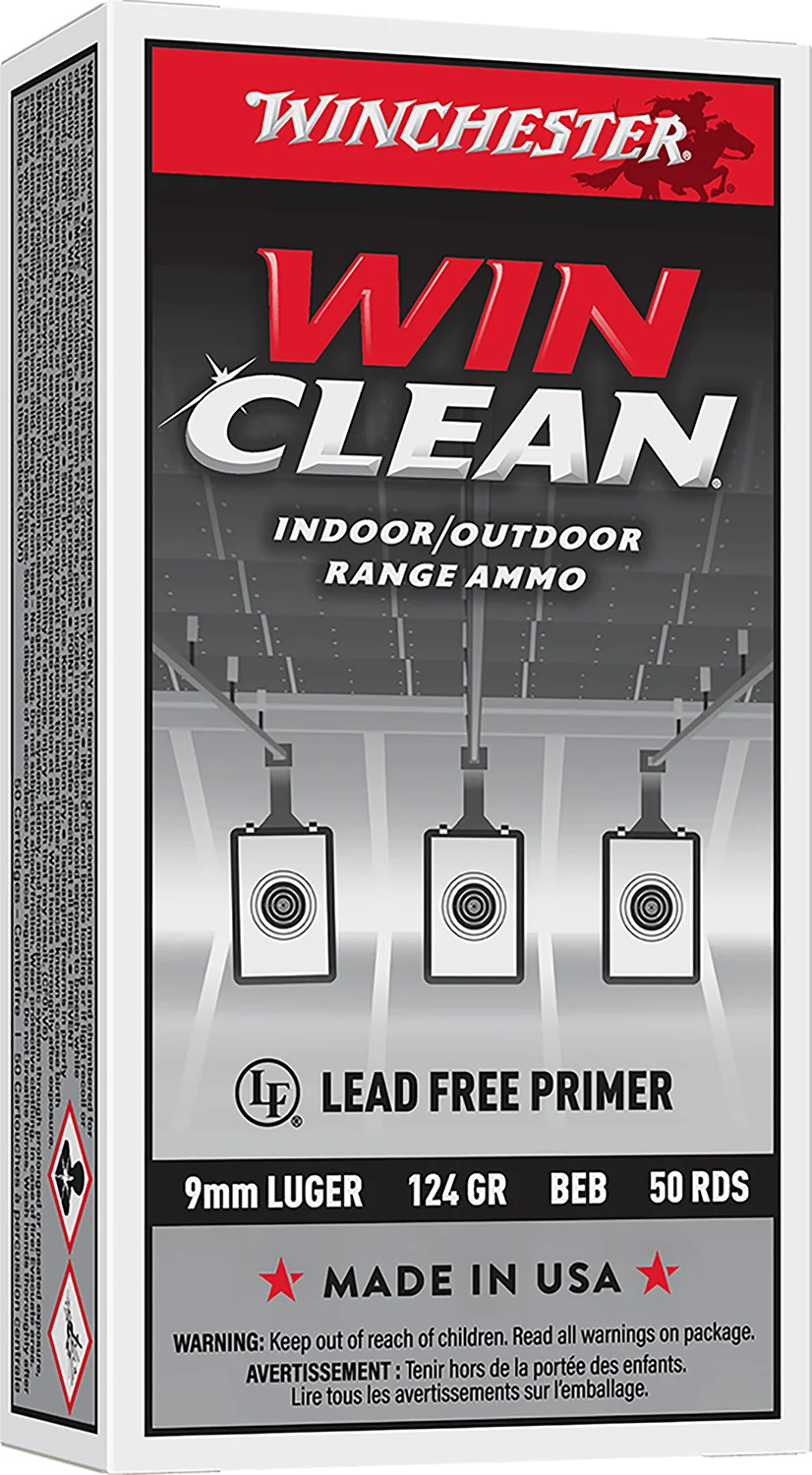 Winchester Ammo WC92 Super X 9mmLuger 124gr Winclean Brass Enclosed Base 50 Per Box/10 Case