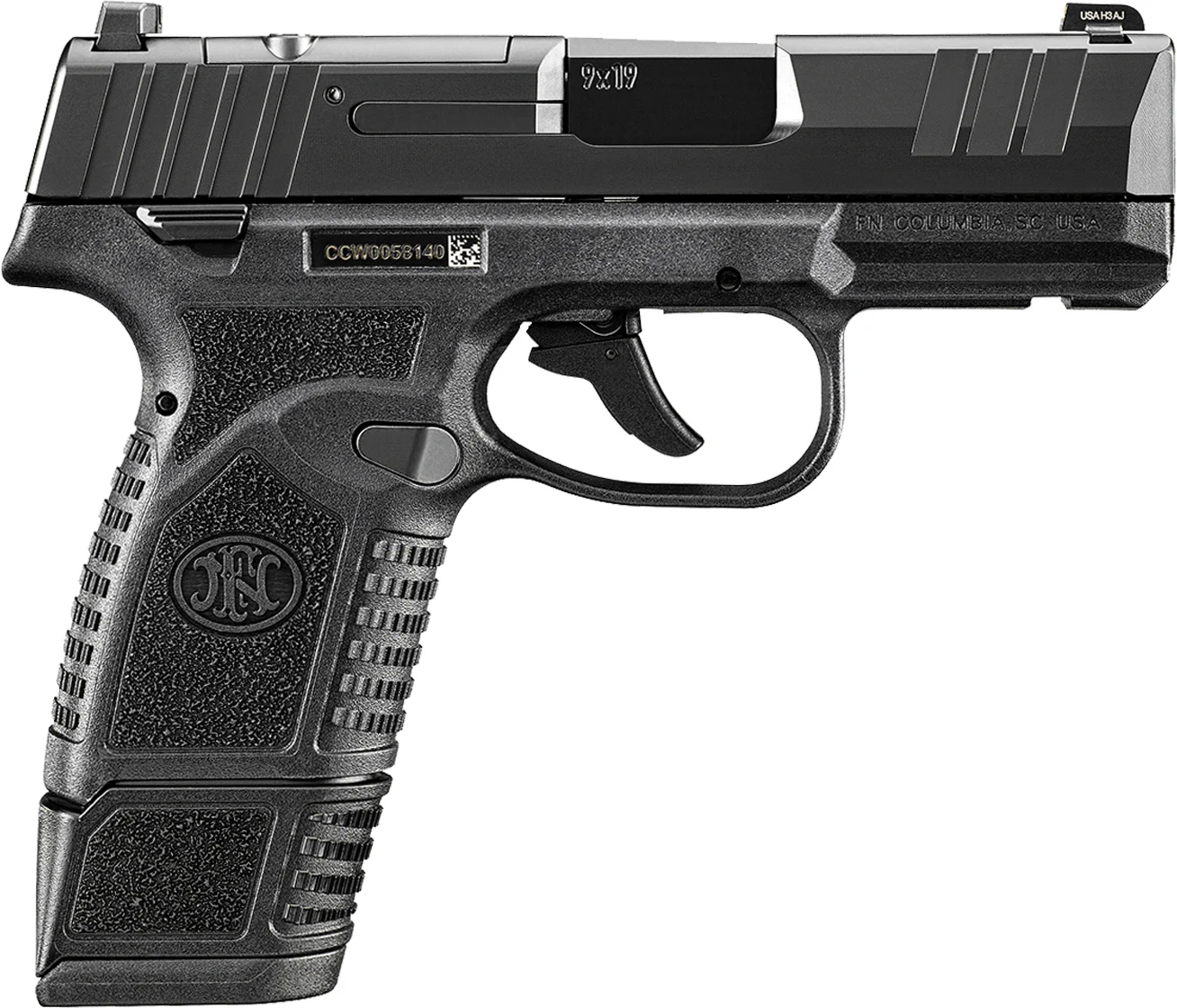 FNM REFLEX MRD 9MM MS BLK 15RD