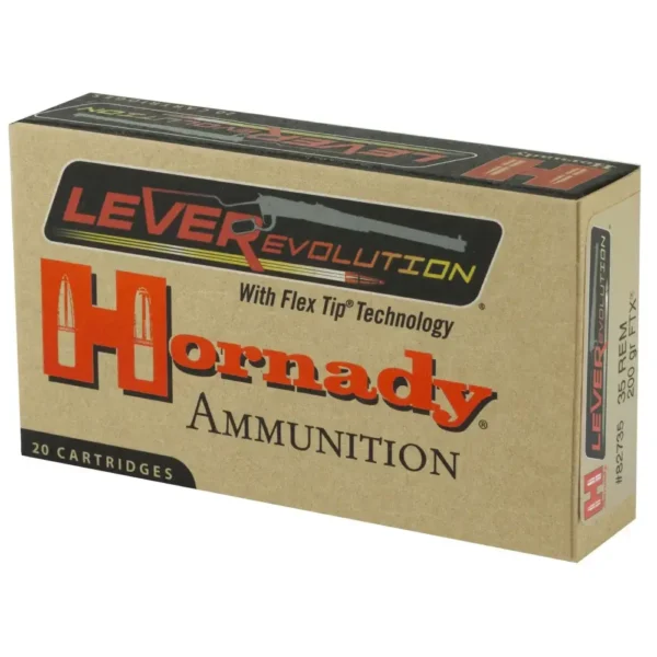 HORNADY LEVERREVOLUTION 35 REM 200GR FTX 20RD BX 200RD CASE