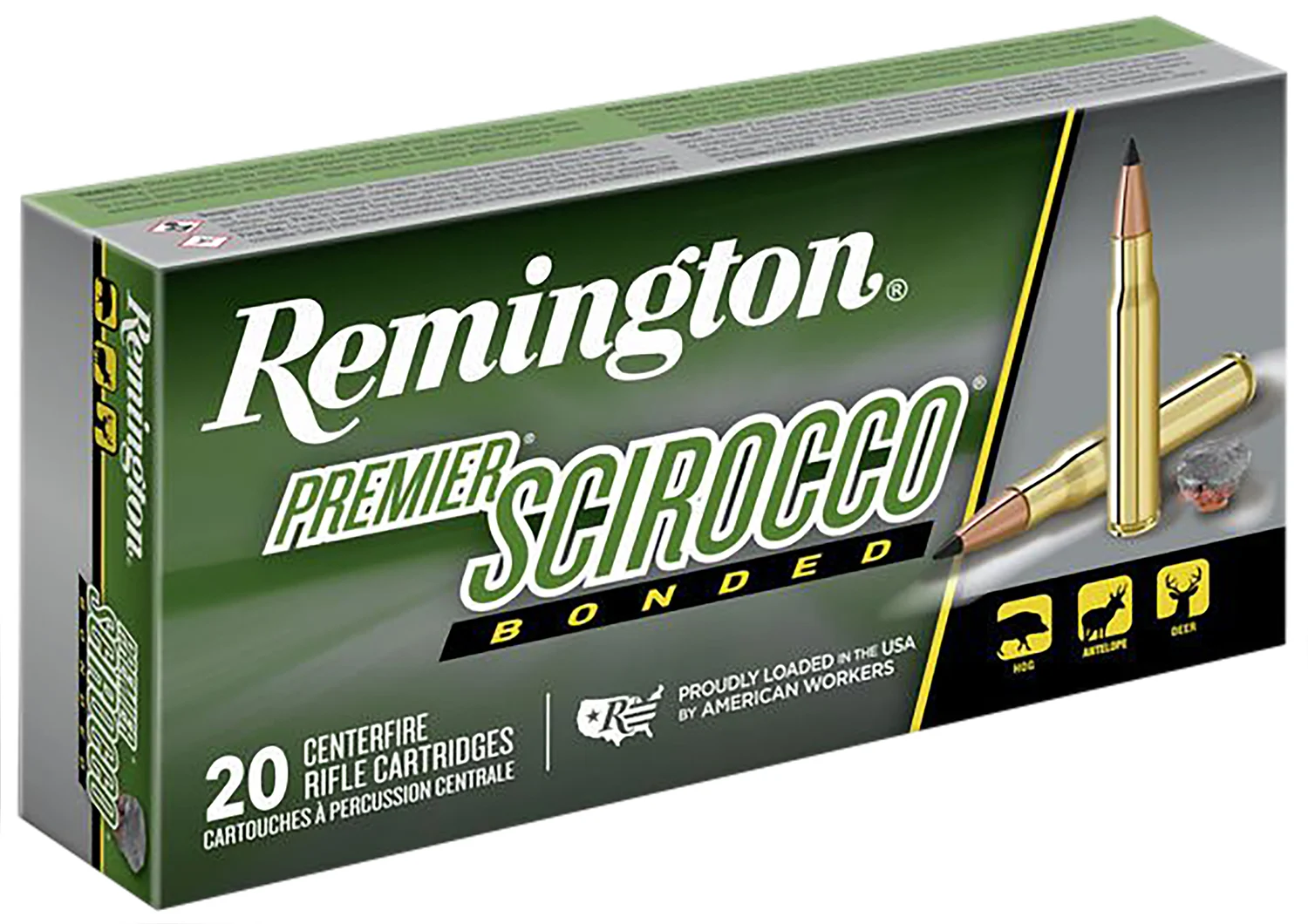 Remington Ammunition 29330 Premier Scirocco Bonded 300WinMag 180gr Swift Scirocco Bonded 20 Per Box/10 Case