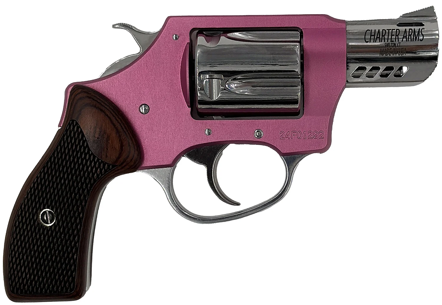 CHARTER ARMS COYOTE 380ACP PINK/SS 2" 5RD