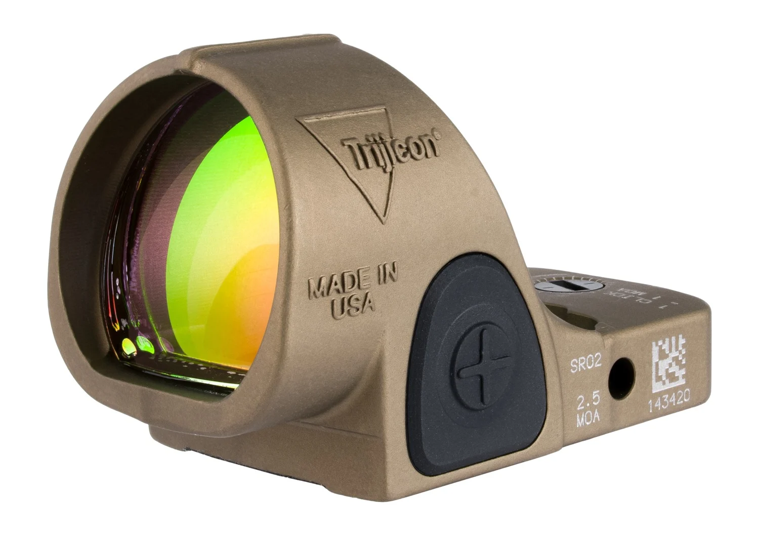 TRIJICON SRO ADJ SIGHT LED 2.5 MOA BRWN