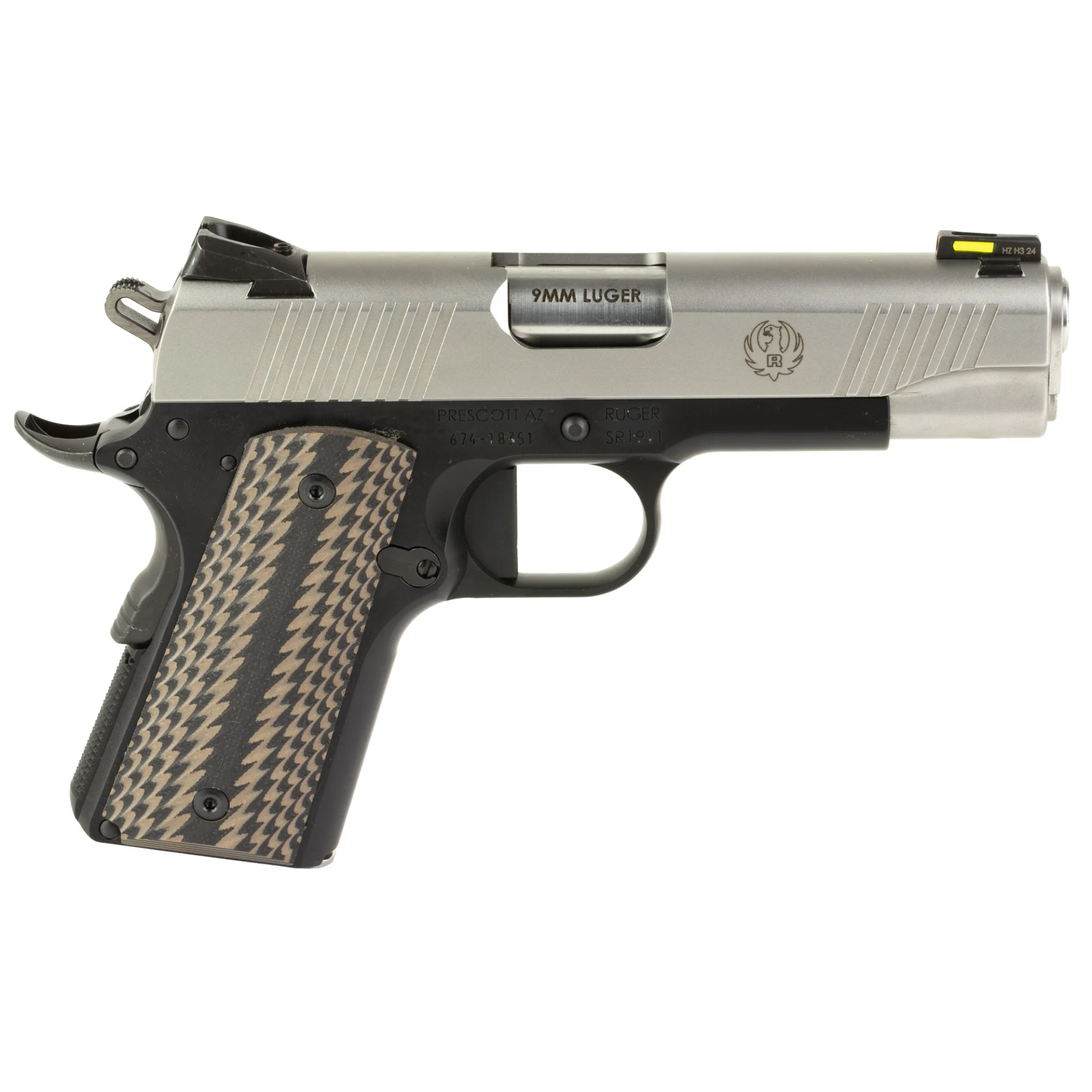 RUGER SR1911 9MM BLK/ALUM 4.25" 7+1#