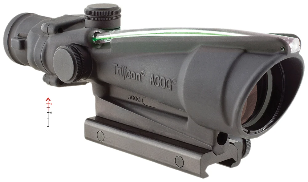 Trijicon 100149 ACOG Black Hardcoat Anodized 3.5x35mm Illuminated Green Chevron .223/5.56 BDC Reticle