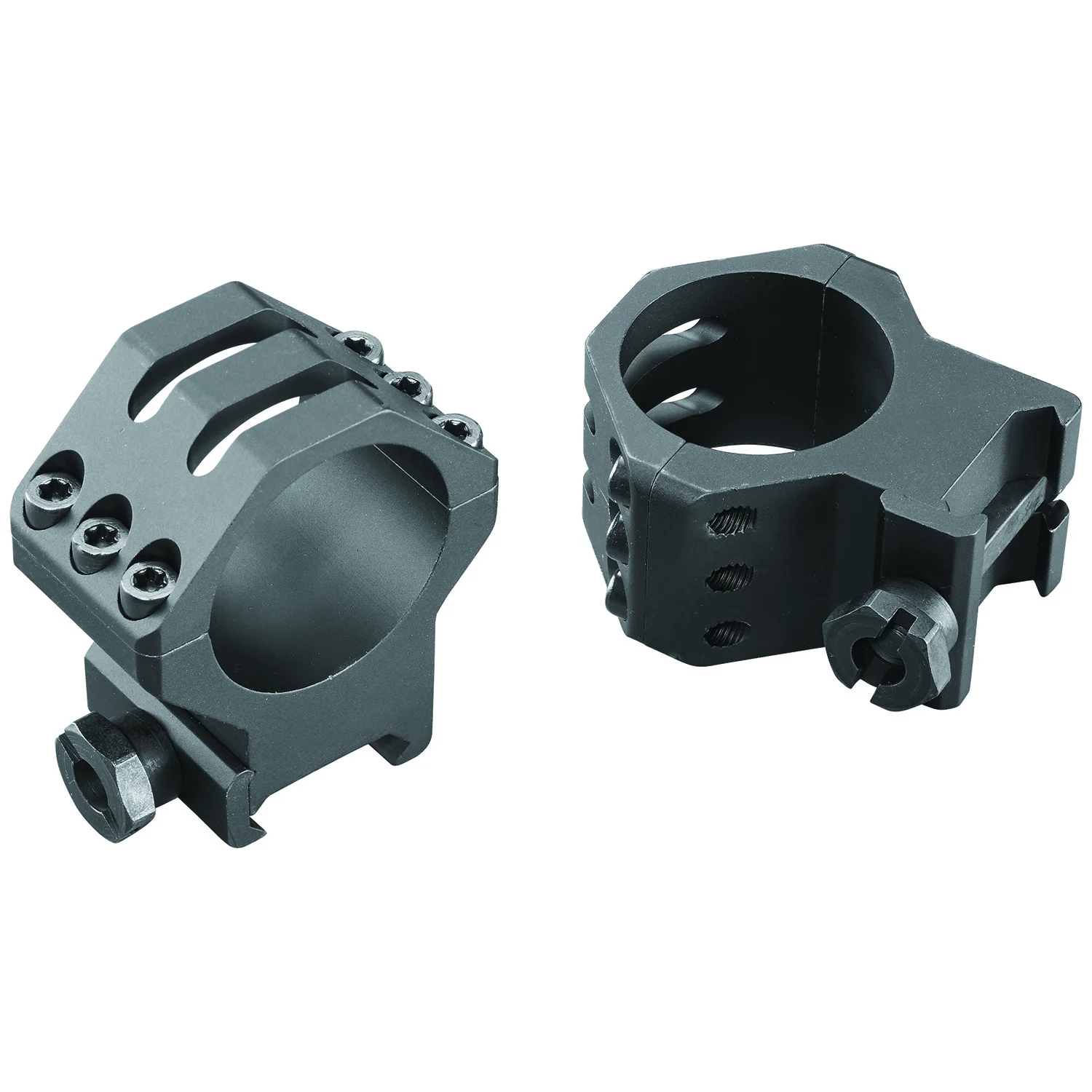 Weaver Mounts 99694 Six-Hole Picatinny Rings Matte Black 30mm High