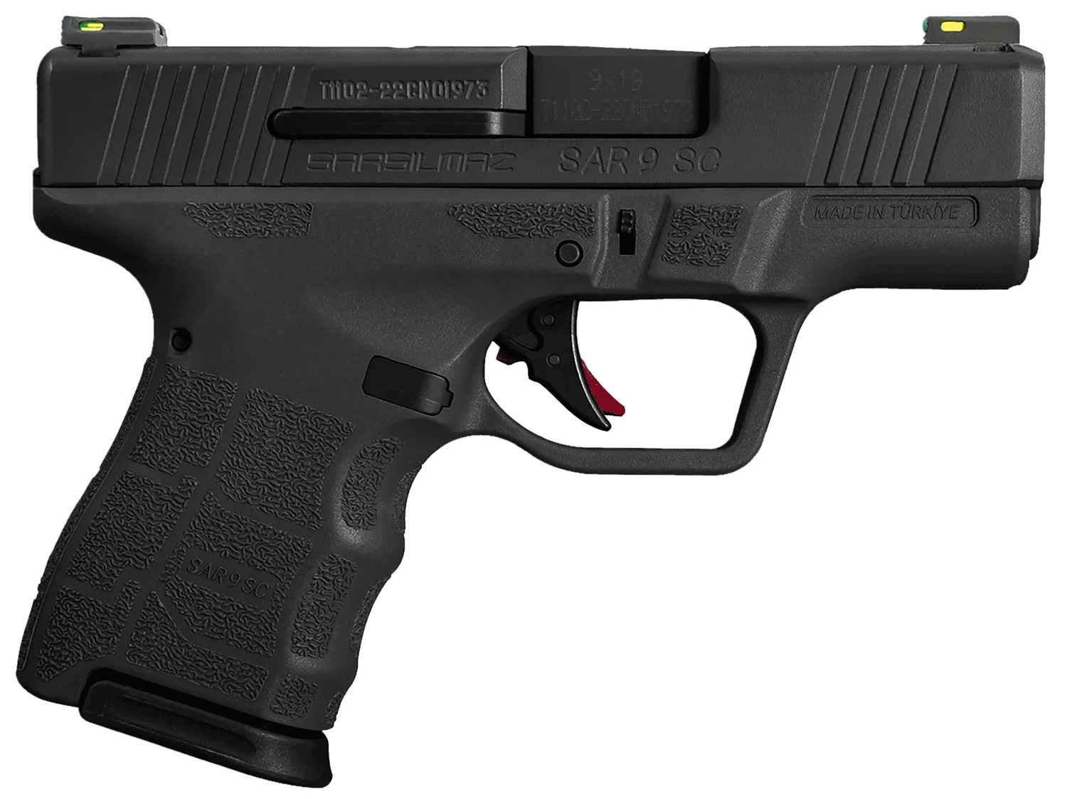 SAR FIREARMS SAR9 SC 9MM BLK 3.3" 12+1 #
