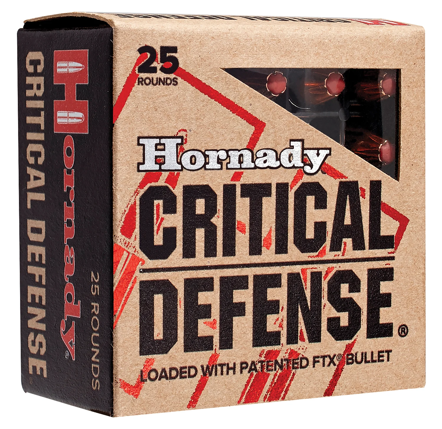 Hornady 90300 Critical Defense Lite 38Special 90gr Hornady Flex Tip eXpanding 25 Per Box/10 Case