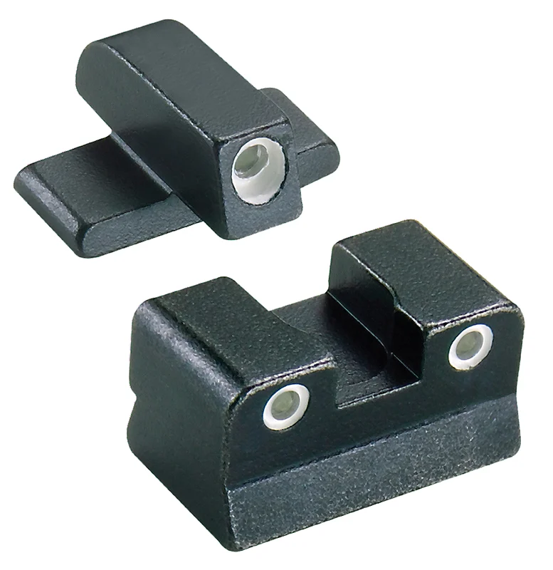 Trijicon 600049 Bright & Tough Night Sights Green/Tritium White Outline Front Sight-Green/Tritium White Outline Rear Sight Beretta 92A1/96A1
