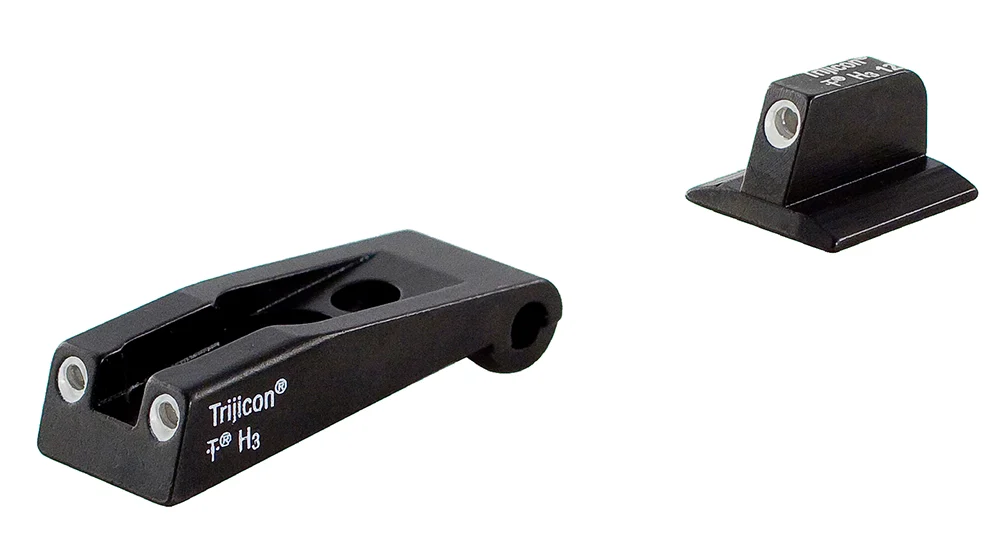 Trijicon 600590 Bright & Tough Night Sights Green/Tritium White Outline Front Sight-Green/Tritium White Outline Rear Sight Ruger SR9/SR9C/SR40
