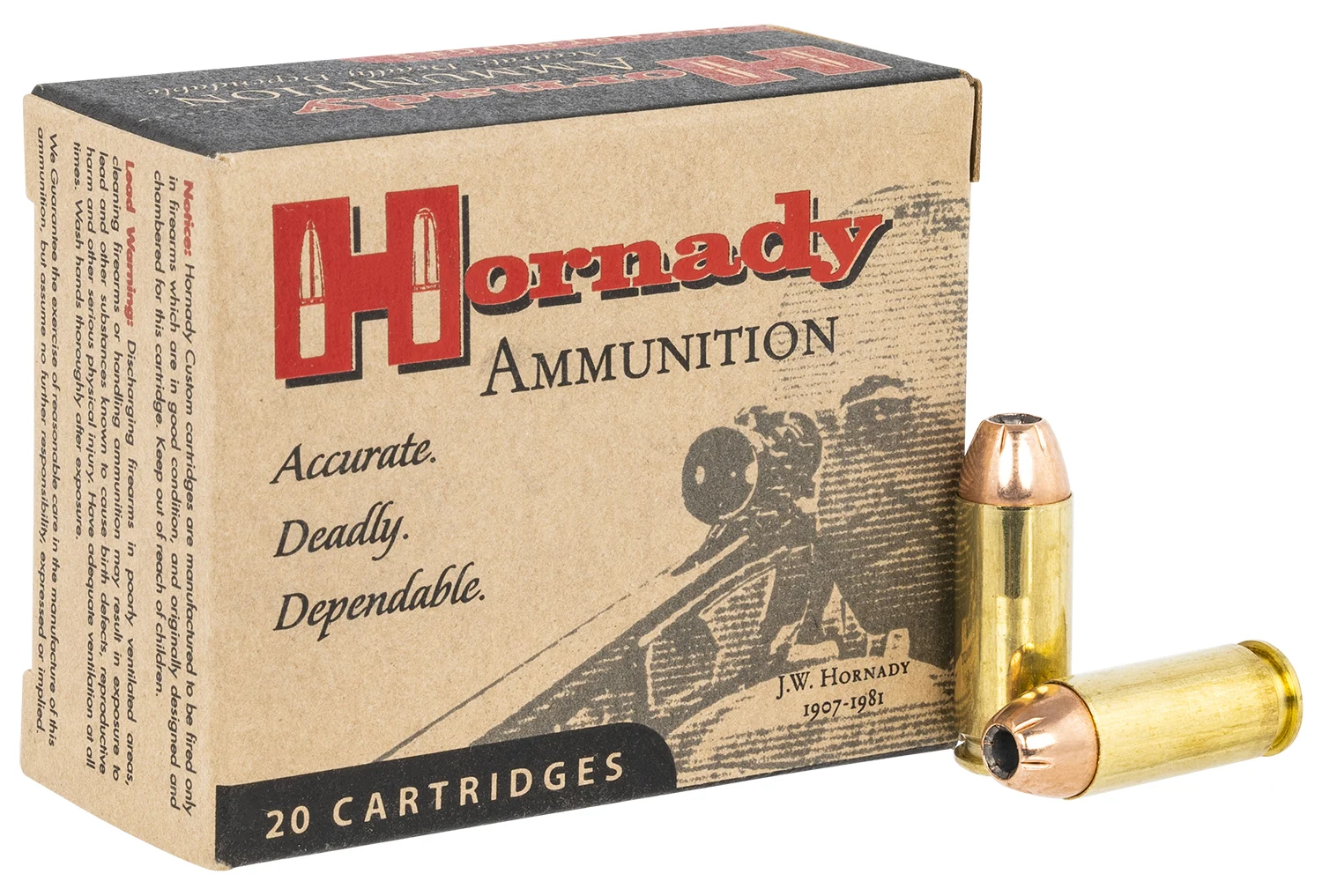 Hornady 9126 Custom 10mmAuto 180gr Hornady XTP Hollow Point 20 Per Box/10 Case