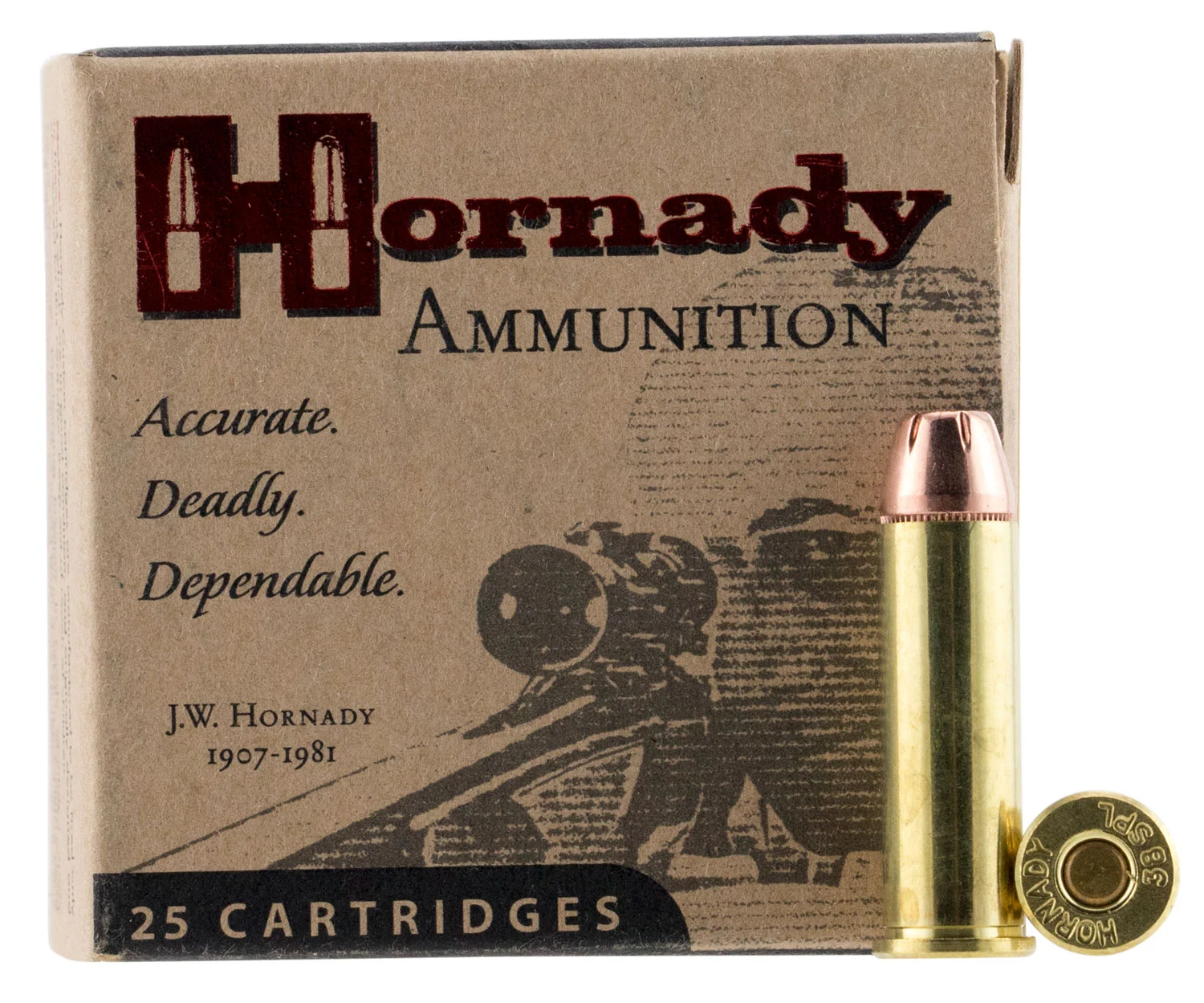 Hornady 90362 Custom 38Special 158gr Hornady XTP Hollow Point 25 Per Box/10 Case