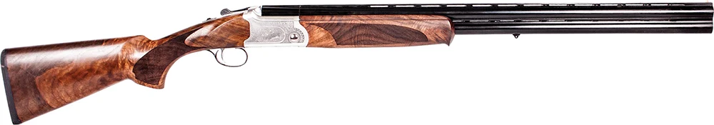 ATI ATIGKOF12SV Cavalry SV 12 Gauge 28" 2 3" Silver Engraved Wood Right Hand
