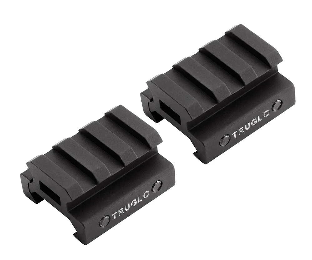 TruGlo TG8972B Picatinny Riser Mount Matte Black Anodized