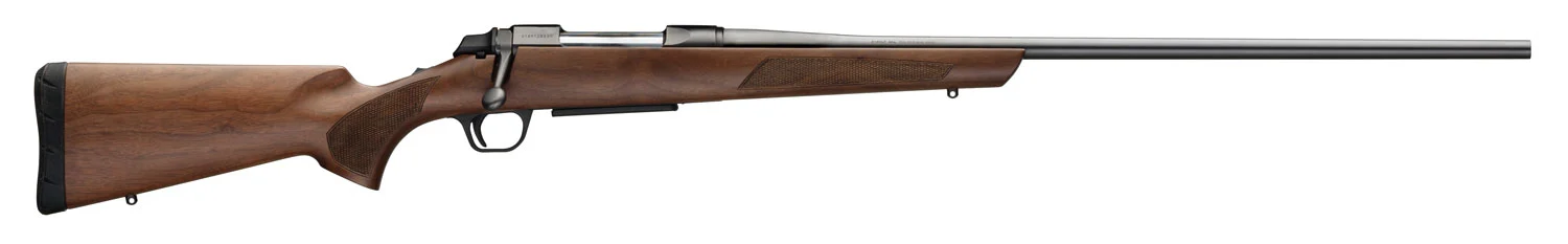 Browning 035801211 AB3 Hunter 243 Win 5+1 22" Matte Blued/ 22" Free-Floating Button-Rifled Barrel, Matte Blued Steel Receiver, Satin Black Walnut/ Wood Stock, Right Hand