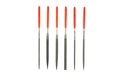 B/C GUNSMITHING FILE SET 6PC BLK/RD - Image 2