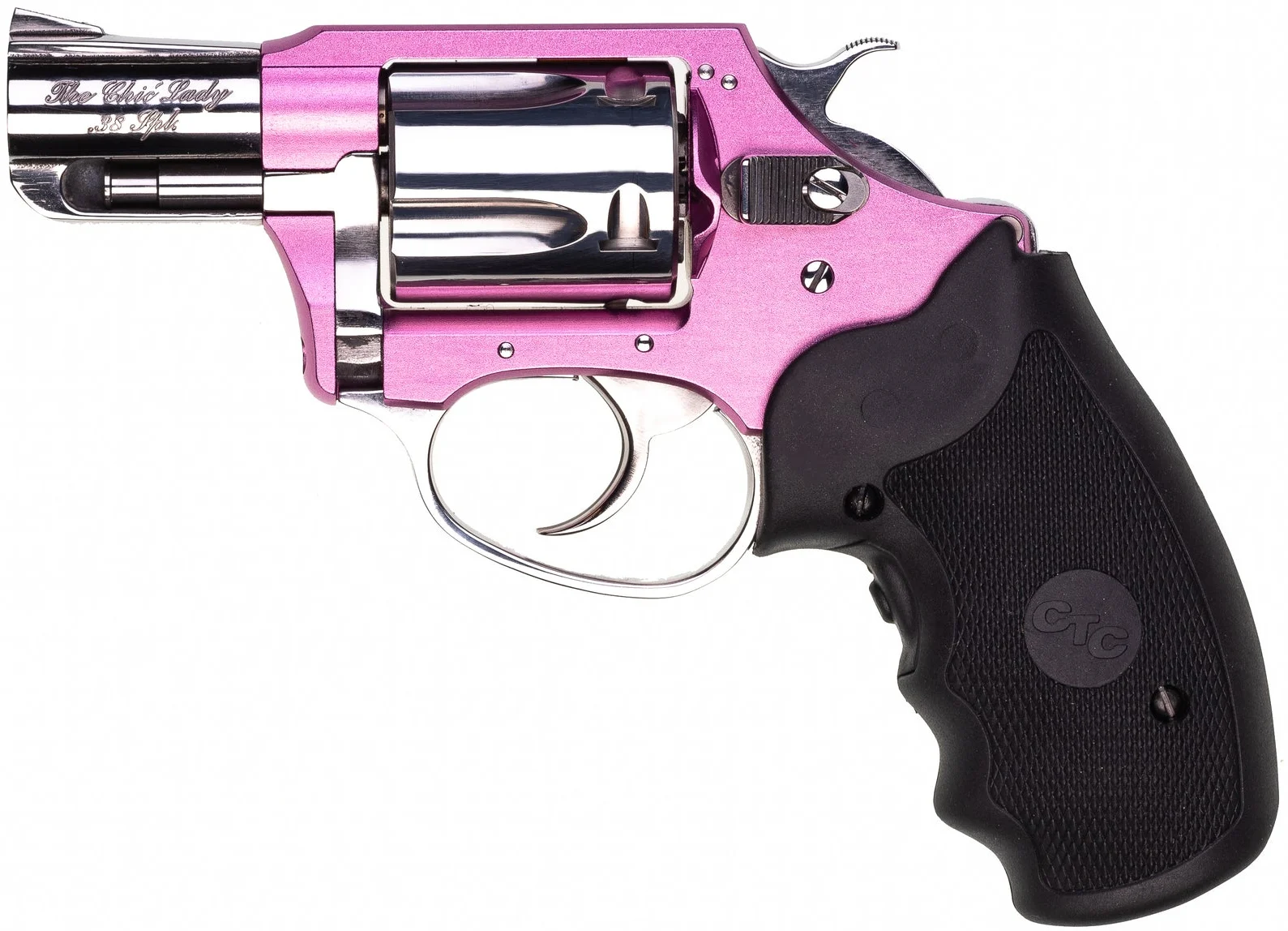 CA CHIC LADY 38SPL PINK SS LASER GRIPS 5RD