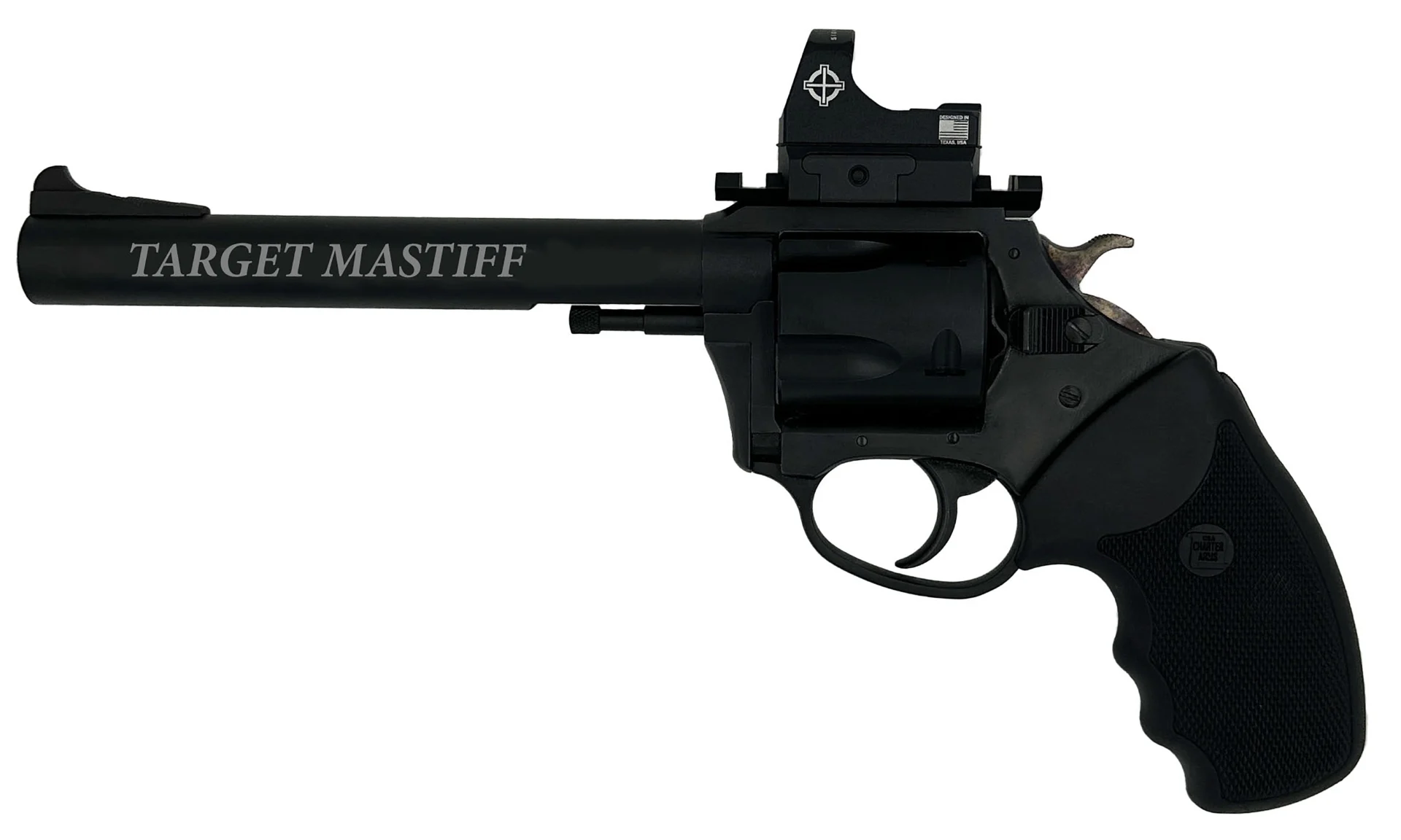 CA TARGET MASTIFF 357MAG 6 BLK FULL GRIP 5RD OPT