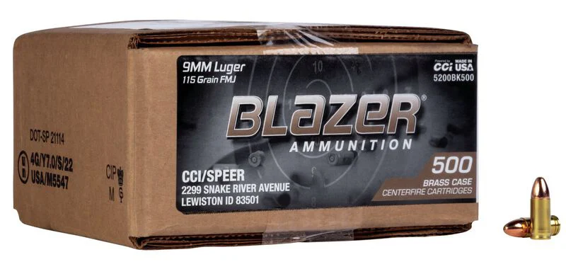 BLAZER BRASS 9MM 115GR FMJ 500/1 (120)