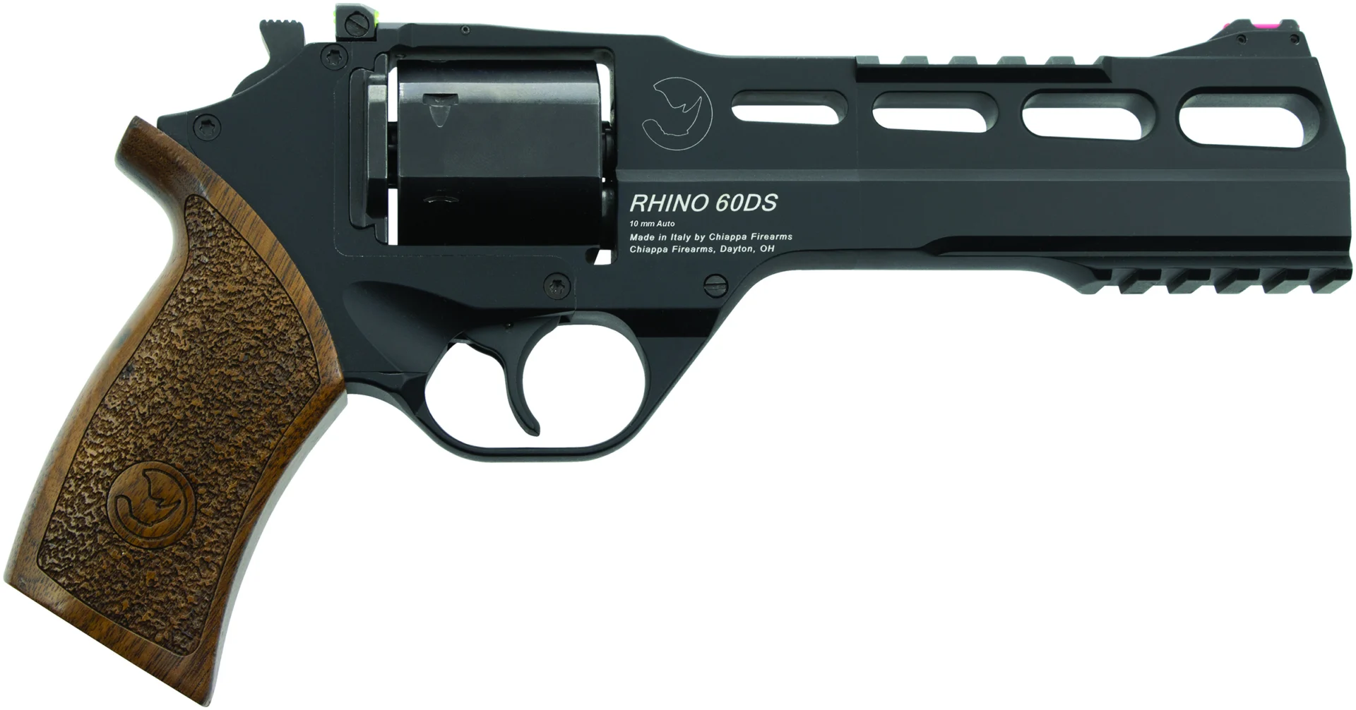CHIAPPA RHINO 60DS 10MM 6 BLK/WALNUT 6RD