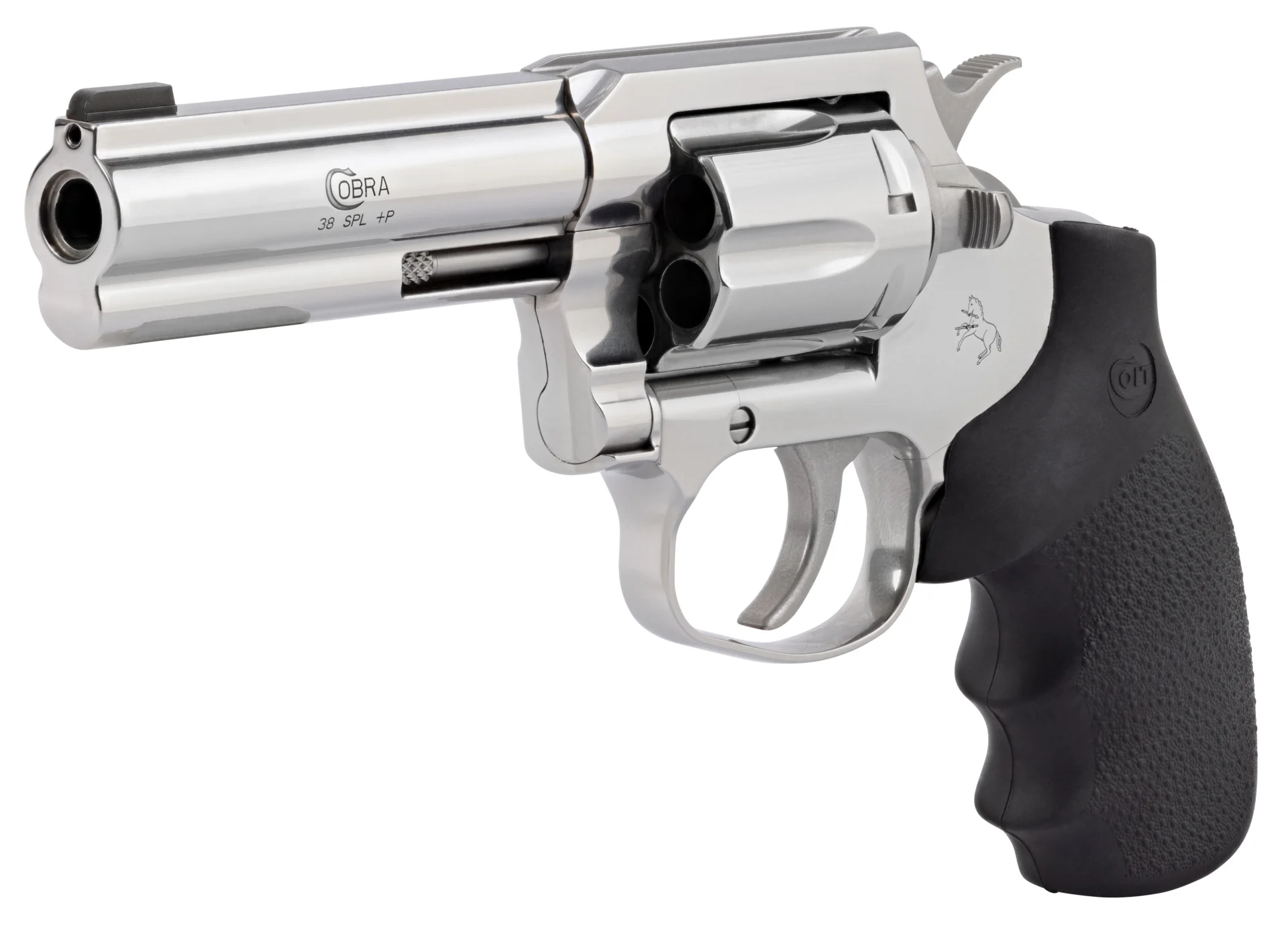 CLT COBRA 38SPL+P 4 SS HOGUE RUBBER GRIP 6RD