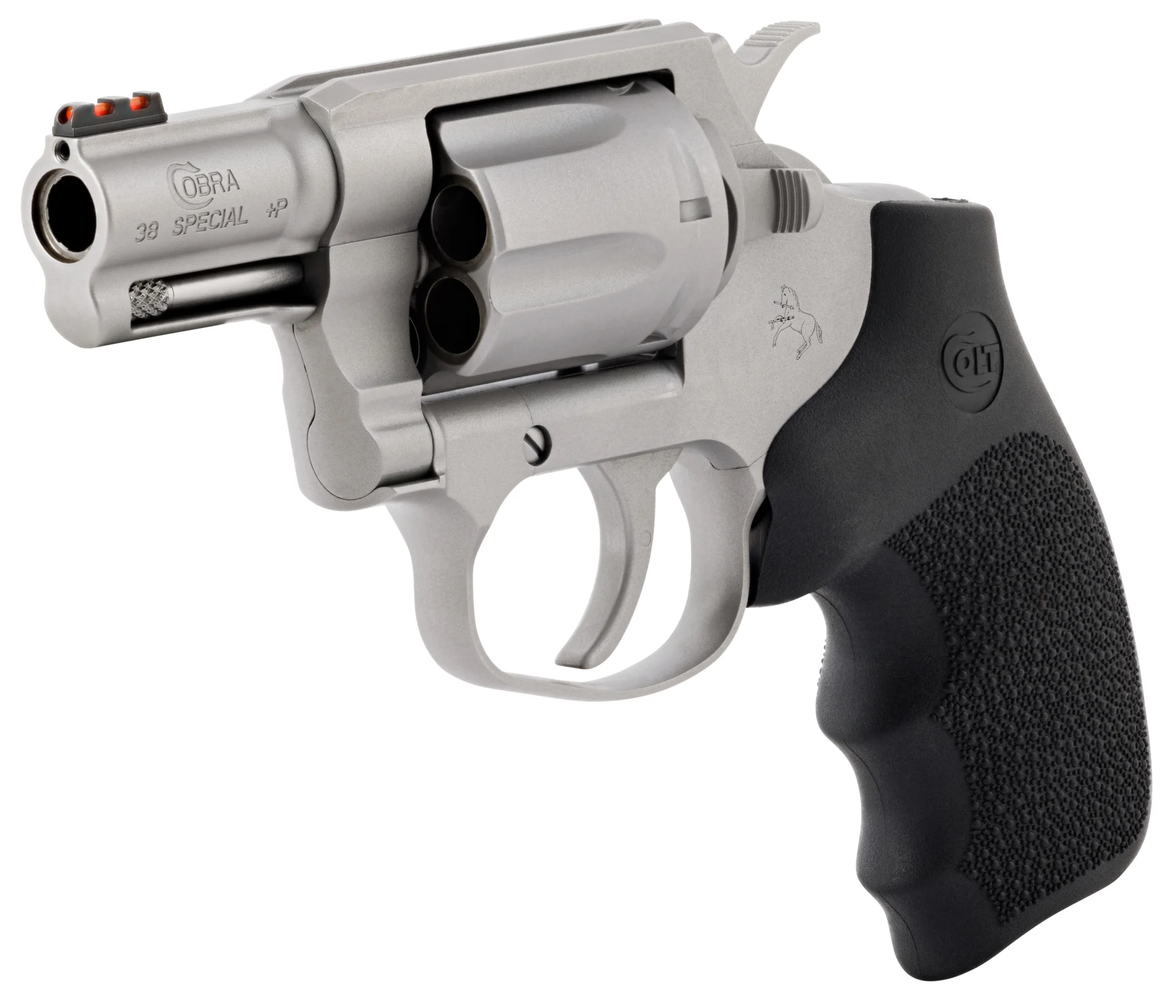 CLT COBRA 38SPL+P 2 SS HOGUE RUBBER GRIP 6RD