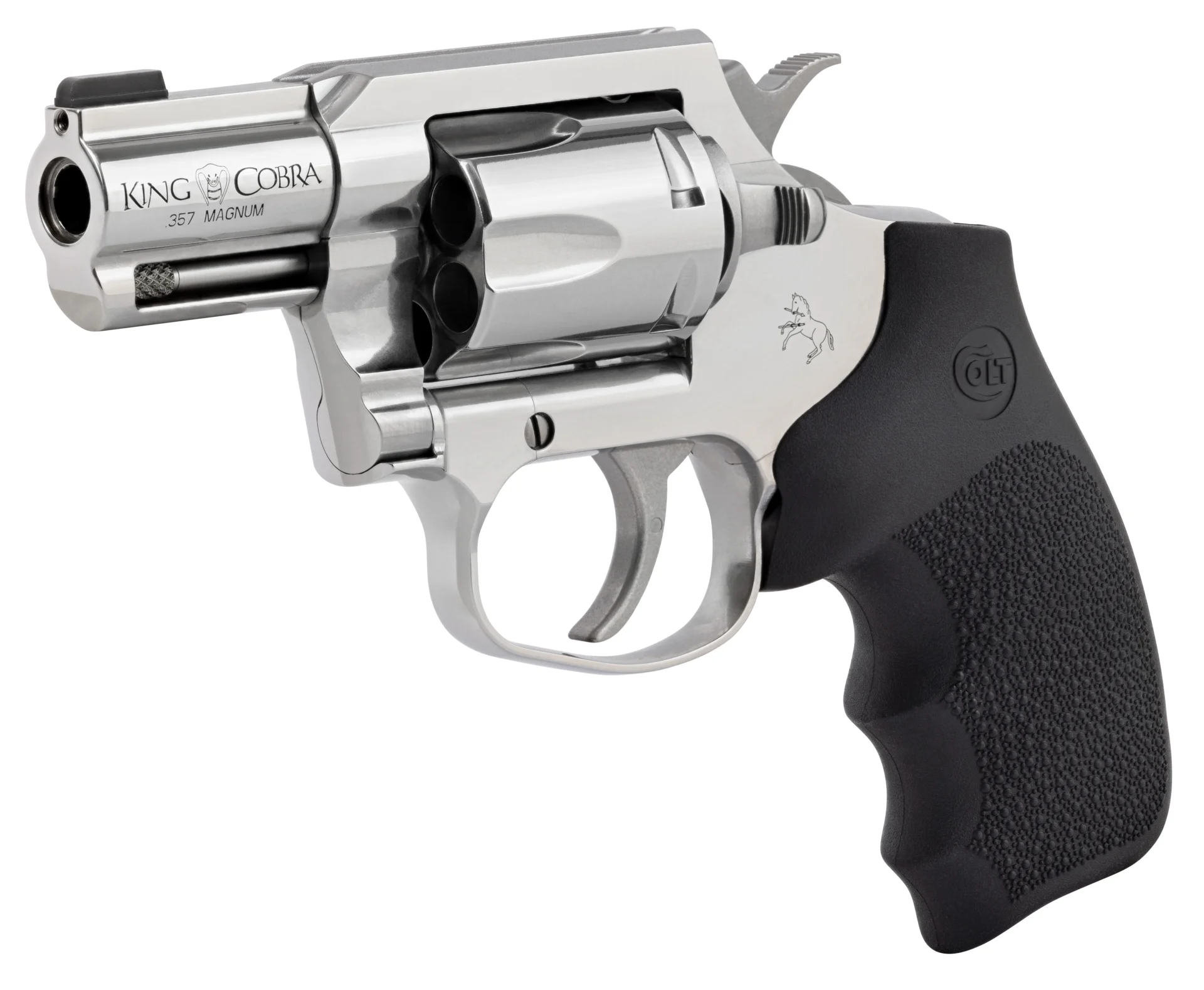 CLT KING COBRA CARRY 357MAG 2 SS RUBBER GRIP