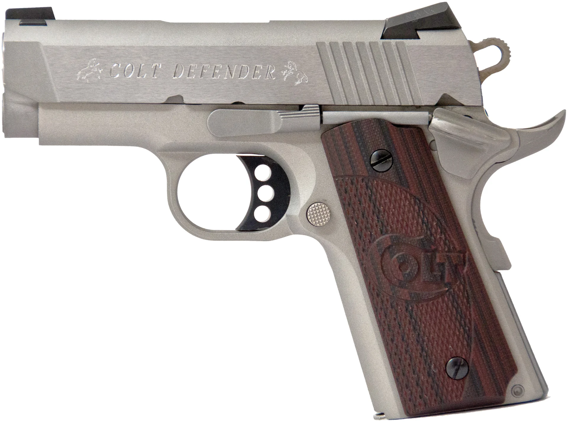CLT DEFENDER 45ACP 3 SS BRUSHED G10 BLK CHERRY