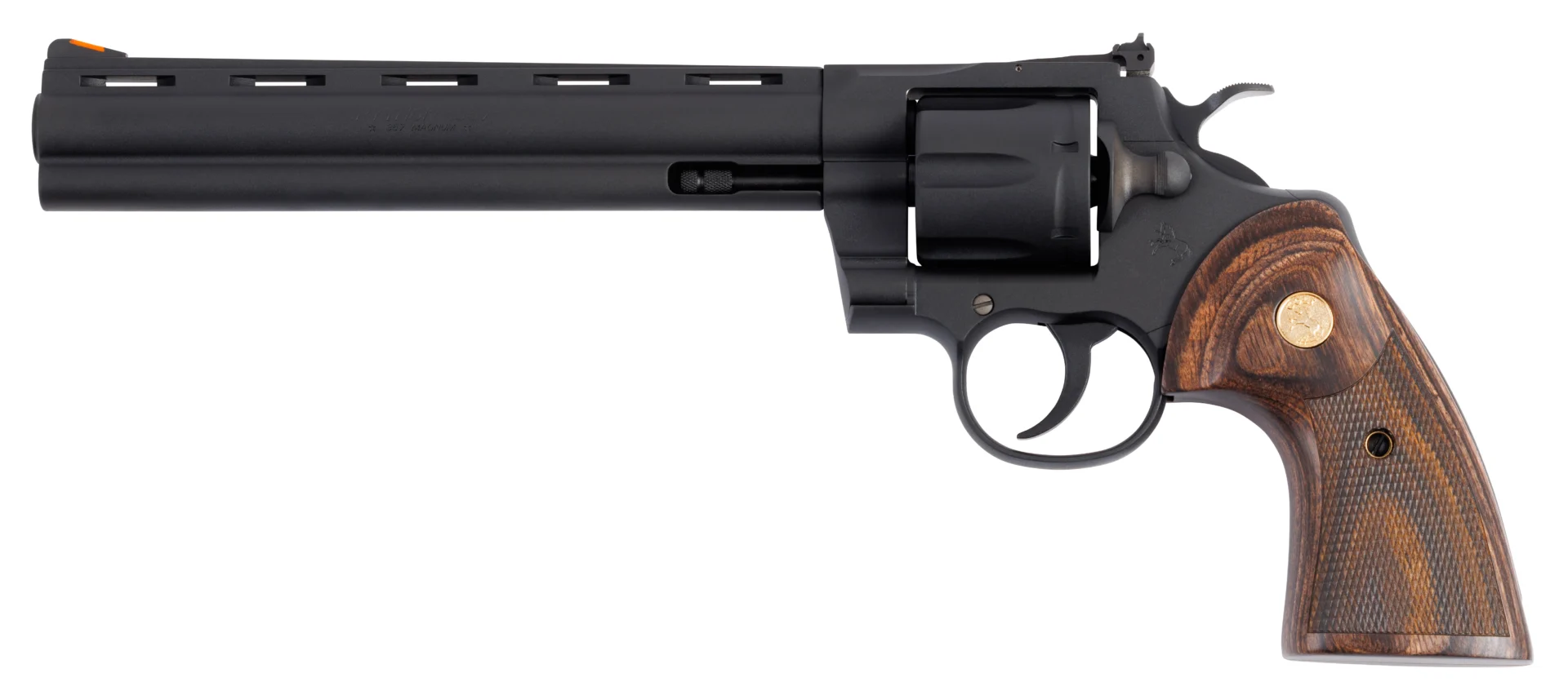 CLT PYTHON 357MAG 8 MATTE BLUE WOOD GRIP