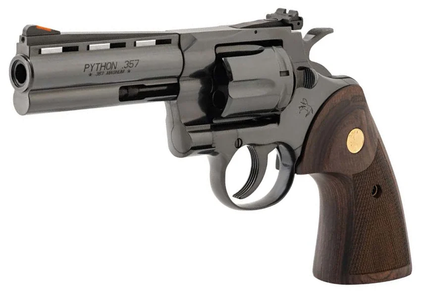 CLT PYTHON 357MAG 4.25 BLUED WOOD GOLD GRIP 6R