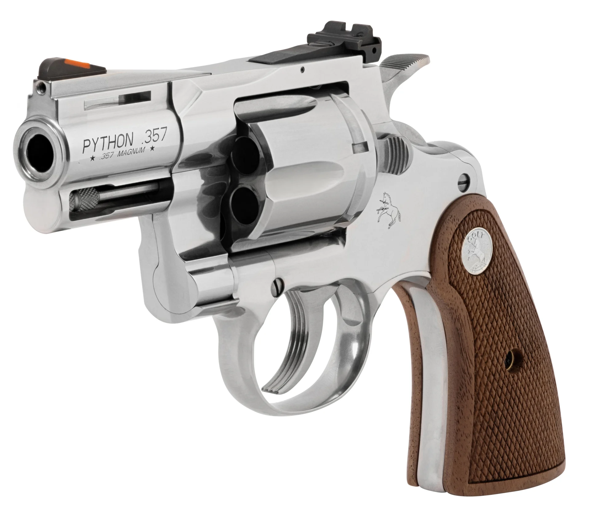 CLT PYTHON 357MAG 2.5 SS AS WALNUT GRIP 6RD