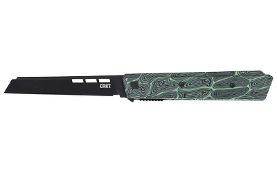 CRKT ZEPHYR 3.22" PLAIN EDGE GRN/WHT